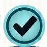 Icon of a checkmark for satisfaction